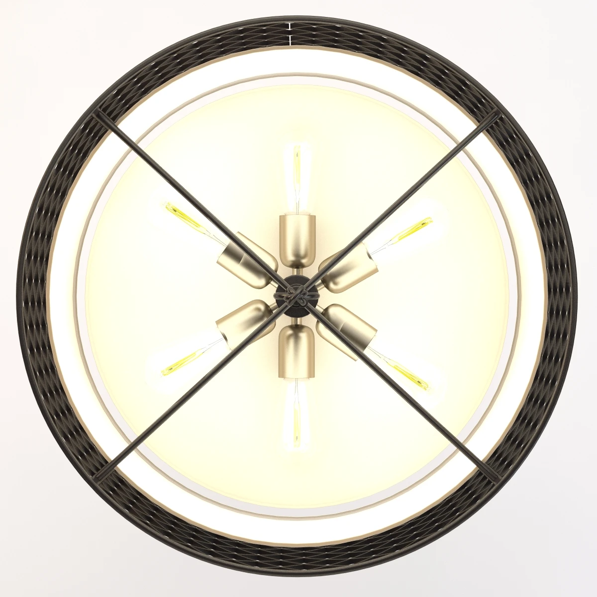 Franklin Iron Works Metal Lattice Pendant 3D Model_08