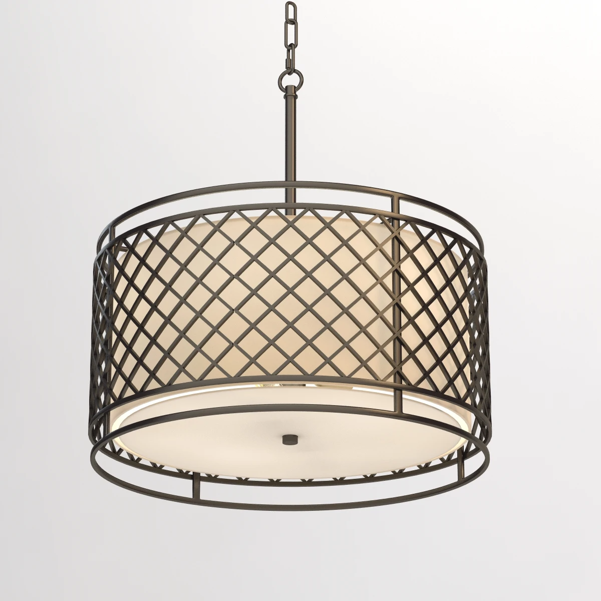 Franklin Iron Works Metal Lattice Pendant 3D Model_04