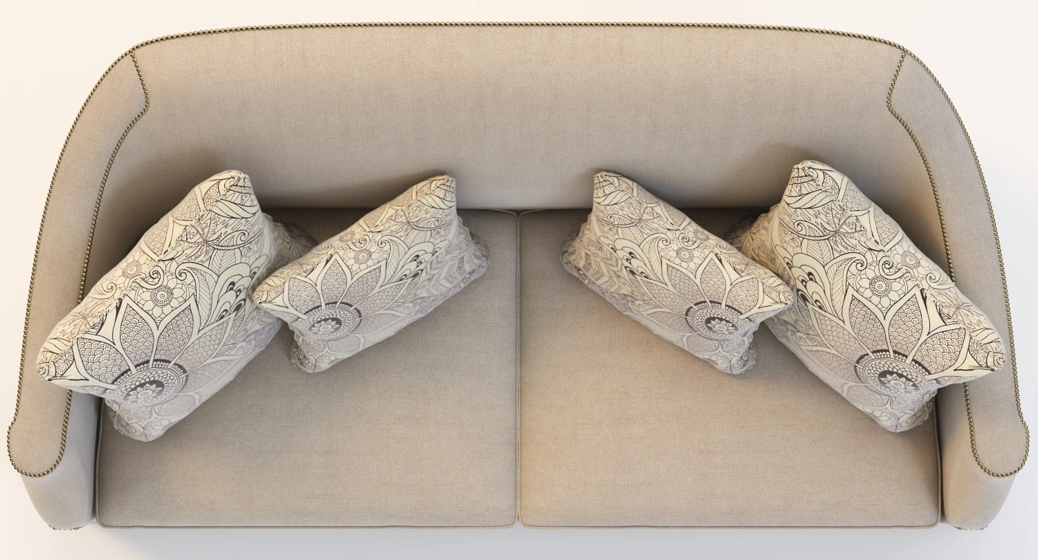 Eton Short Sofa 3D Model_06