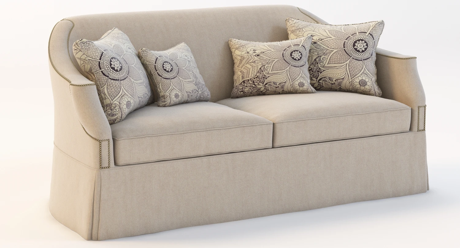 Eton Short Sofa 3D Model_01