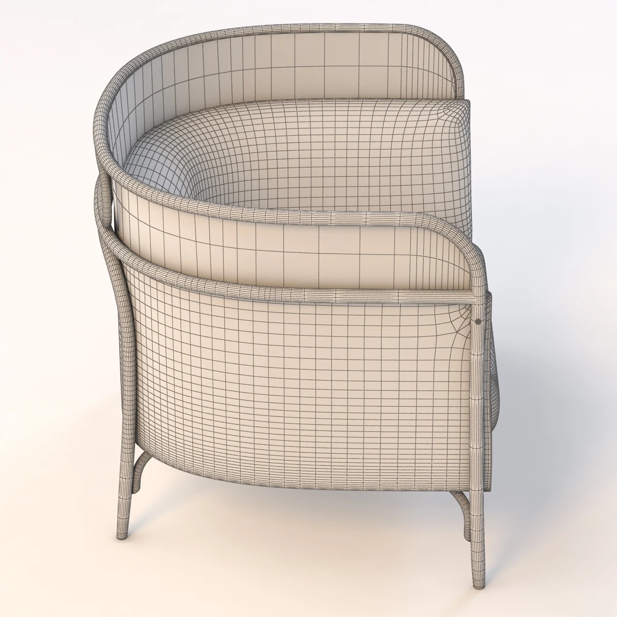 Gamfratesi Targa Lounge Chair 3D Model_011