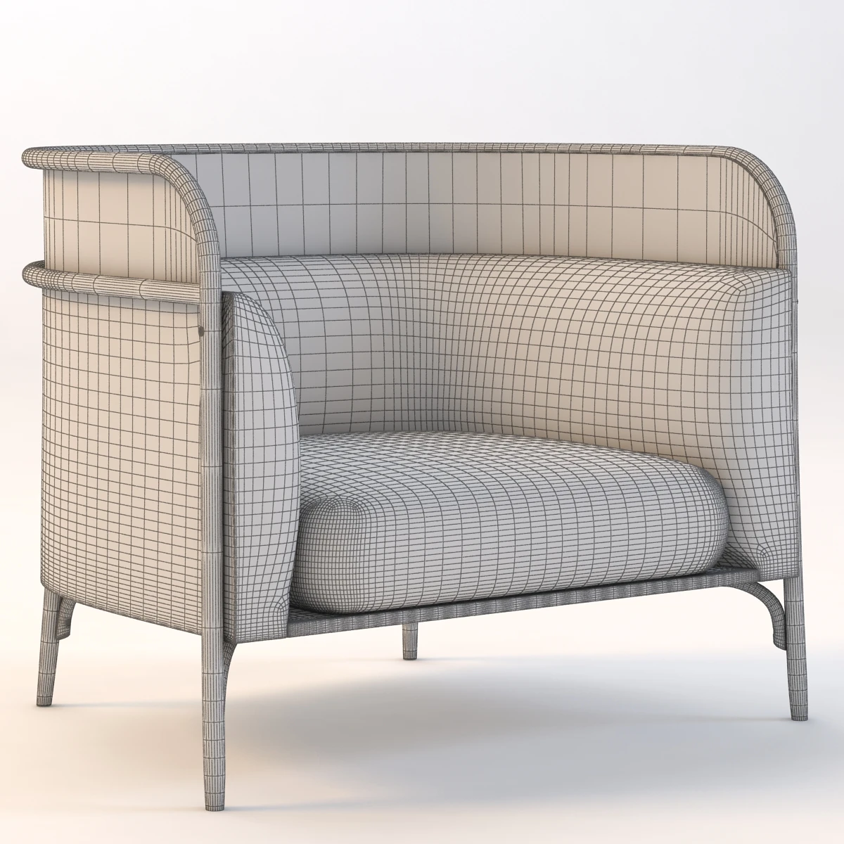 Gamfratesi Targa Lounge Chair 3D Model_09