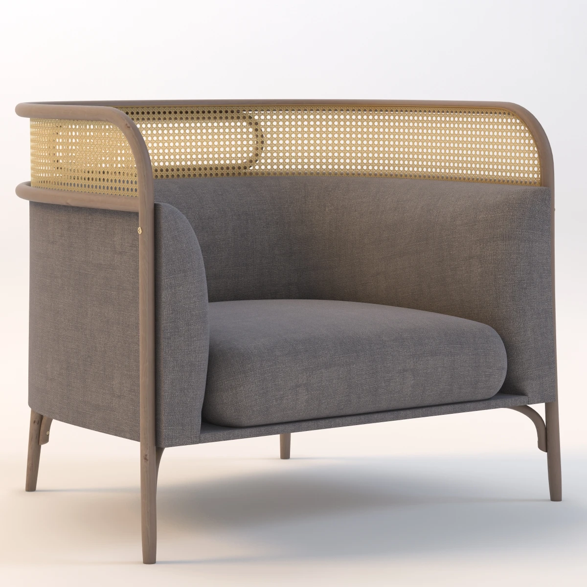 Gamfratesi Targa Lounge Chair 3D Model_01