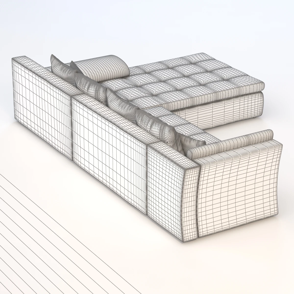 Gardini L Kanape Sofa 3D Model_011