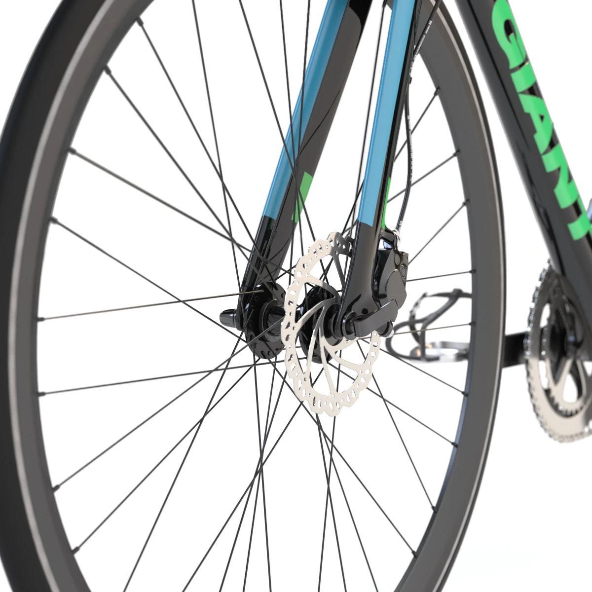 Giant Fastroad Cm1 Black Bicycle 3D Model_013