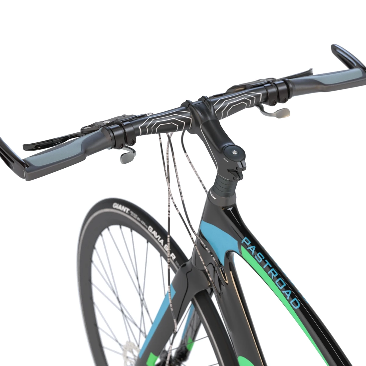 Giant Fastroad Cm1 Black Bicycle 3D Model_017