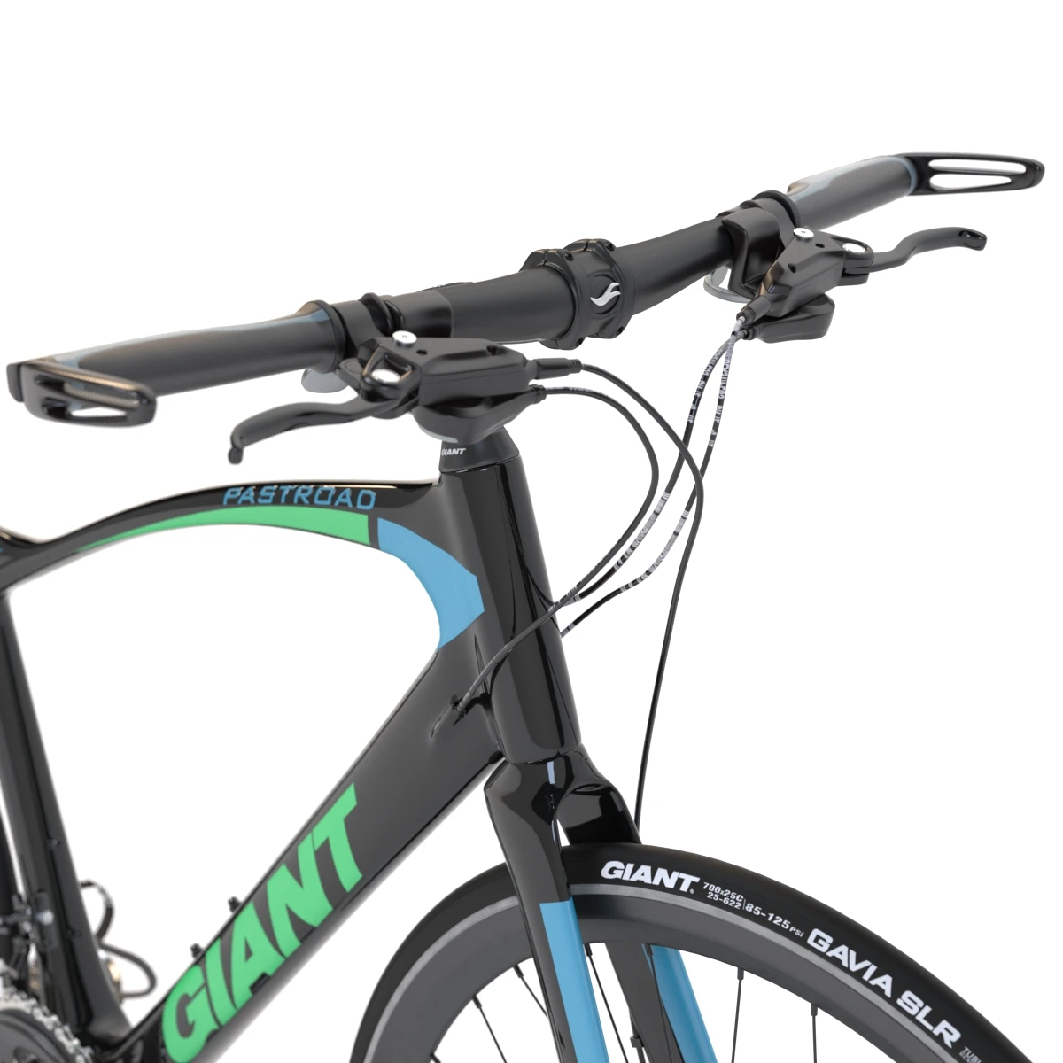 Giant Fastroad Cm1 Black Bicycle 3D Model_011