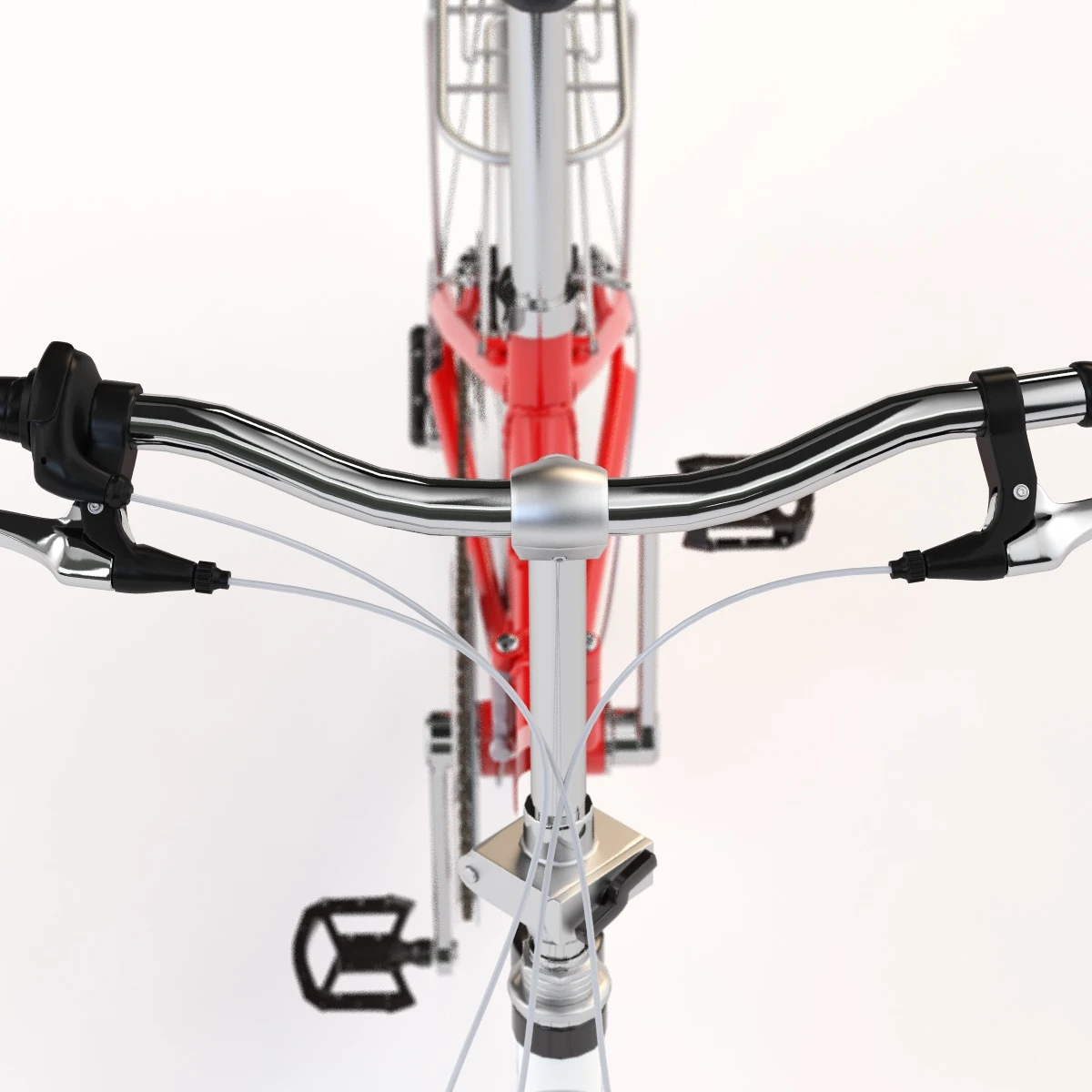 Giant Fd806 Lightweight Red-White Folding Bicycle 3D Model_011