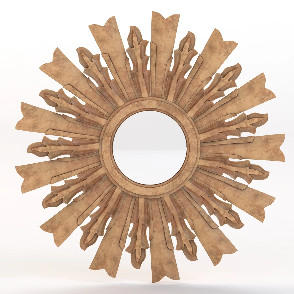 Hand Carved Sku Goya G Antique Mirror 3D Model_07