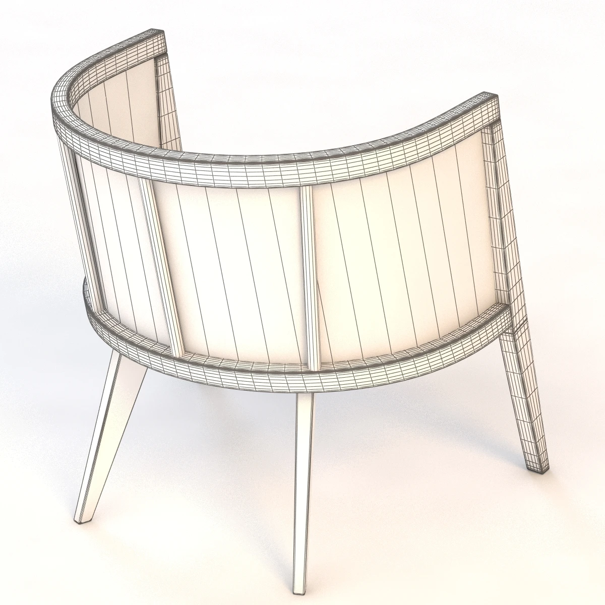 Harvey Probber Lounge Chair 3D Model_013