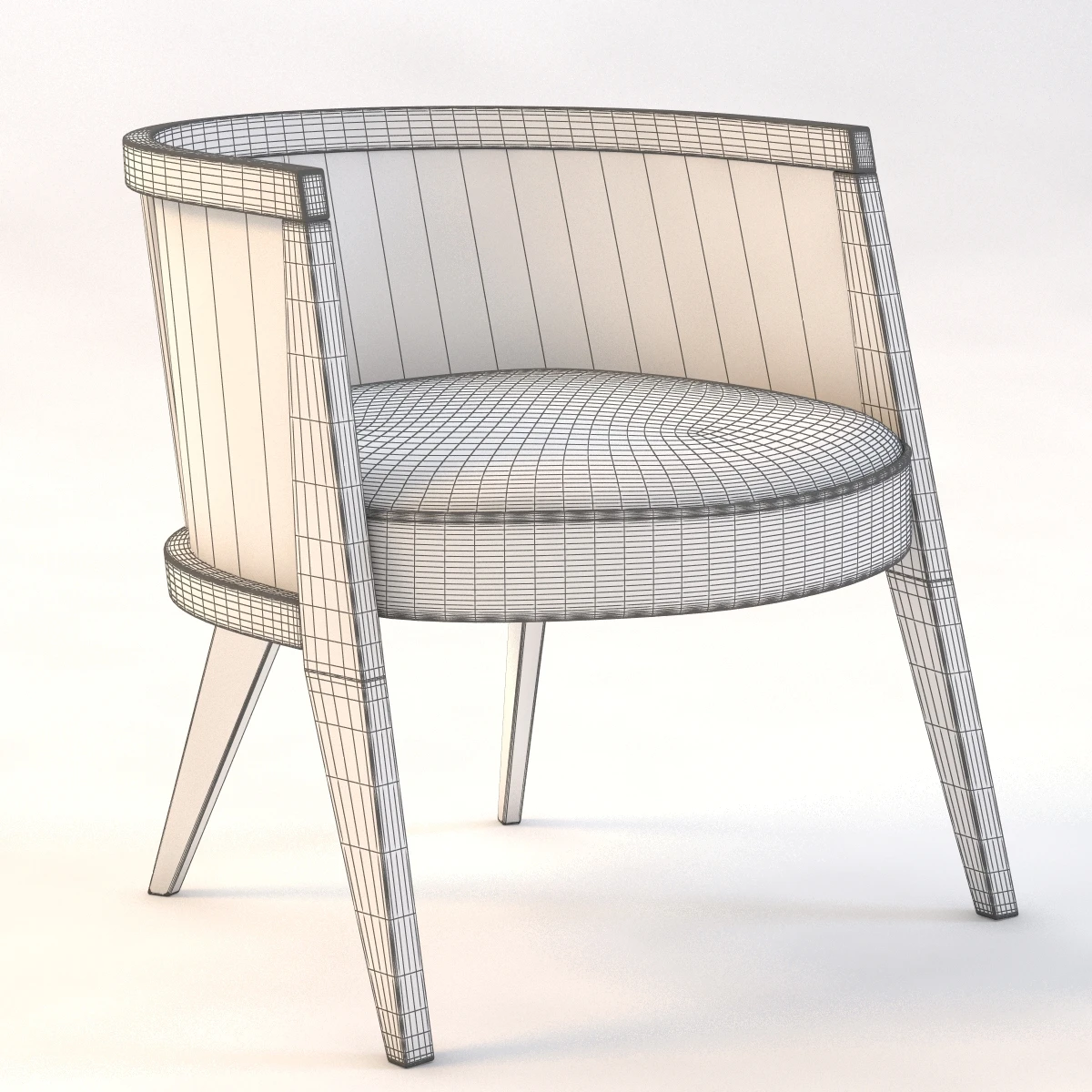 Harvey Probber Lounge Chair 3D Model_09