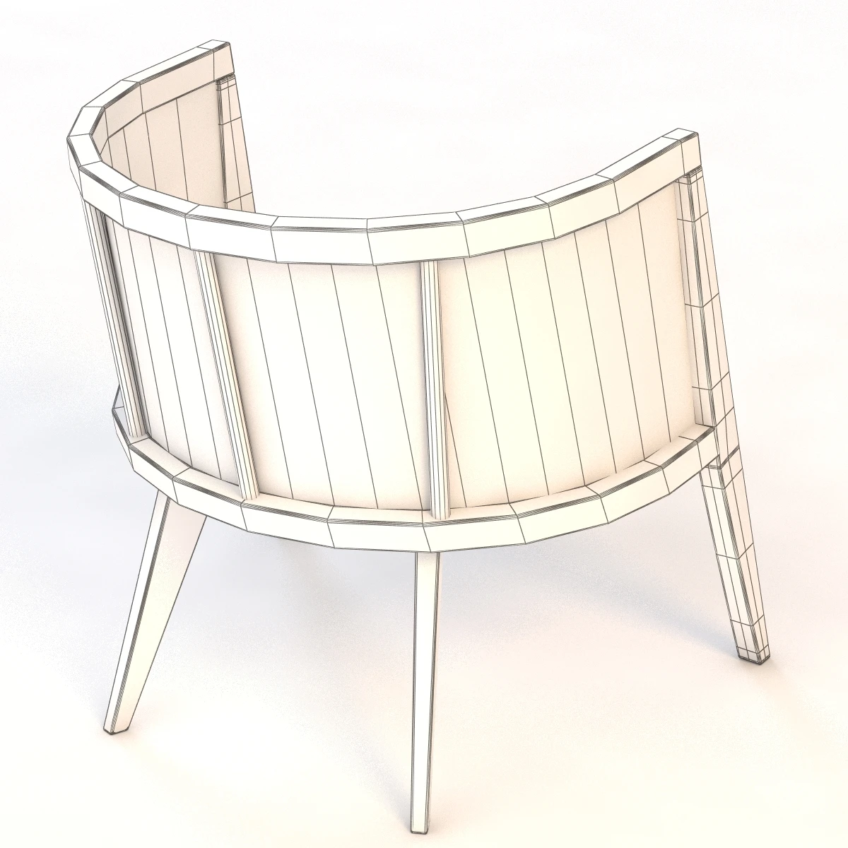Harvey Probber Lounge Chair 3D Model_014