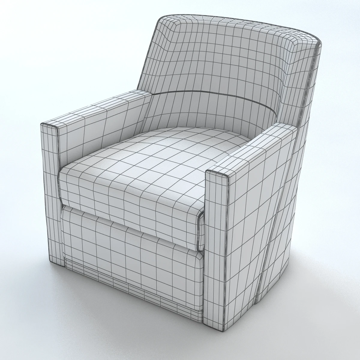 Giro Swivel Lounge Chair 3D Model_08