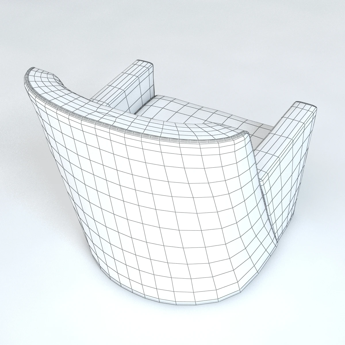 Giro Swivel Lounge Chair 3D Model_09