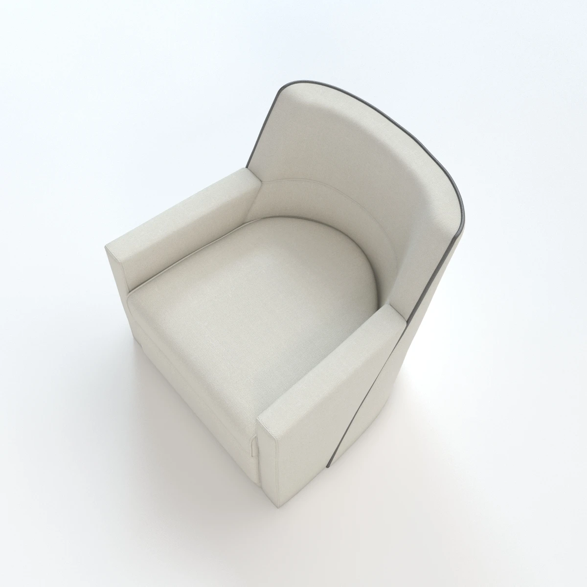 Giro Swivel Lounge Chair 3D Model_06