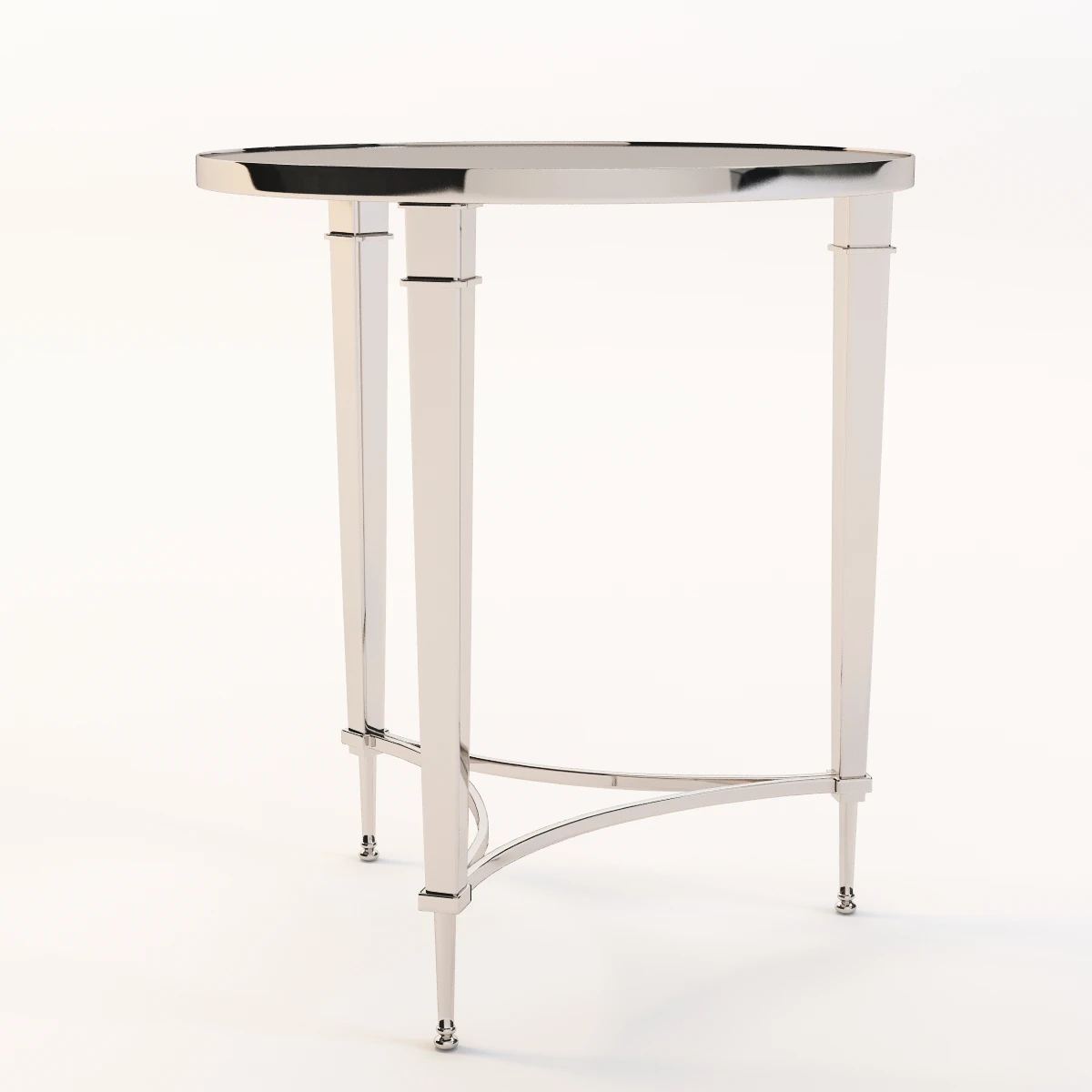 Global Views French Nickel End Table 3D Model_05