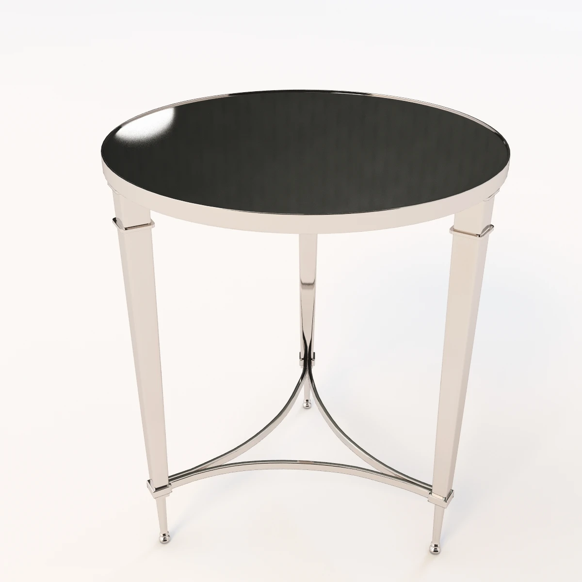 Global Views French Nickel End Table 3D Model_03