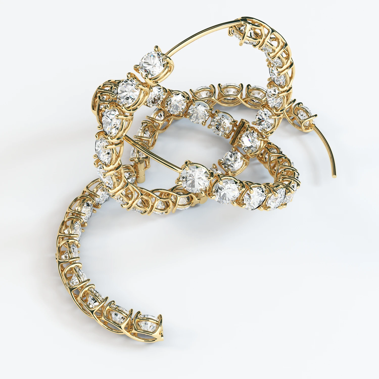 Hoop Ear Ring 3D Model_04