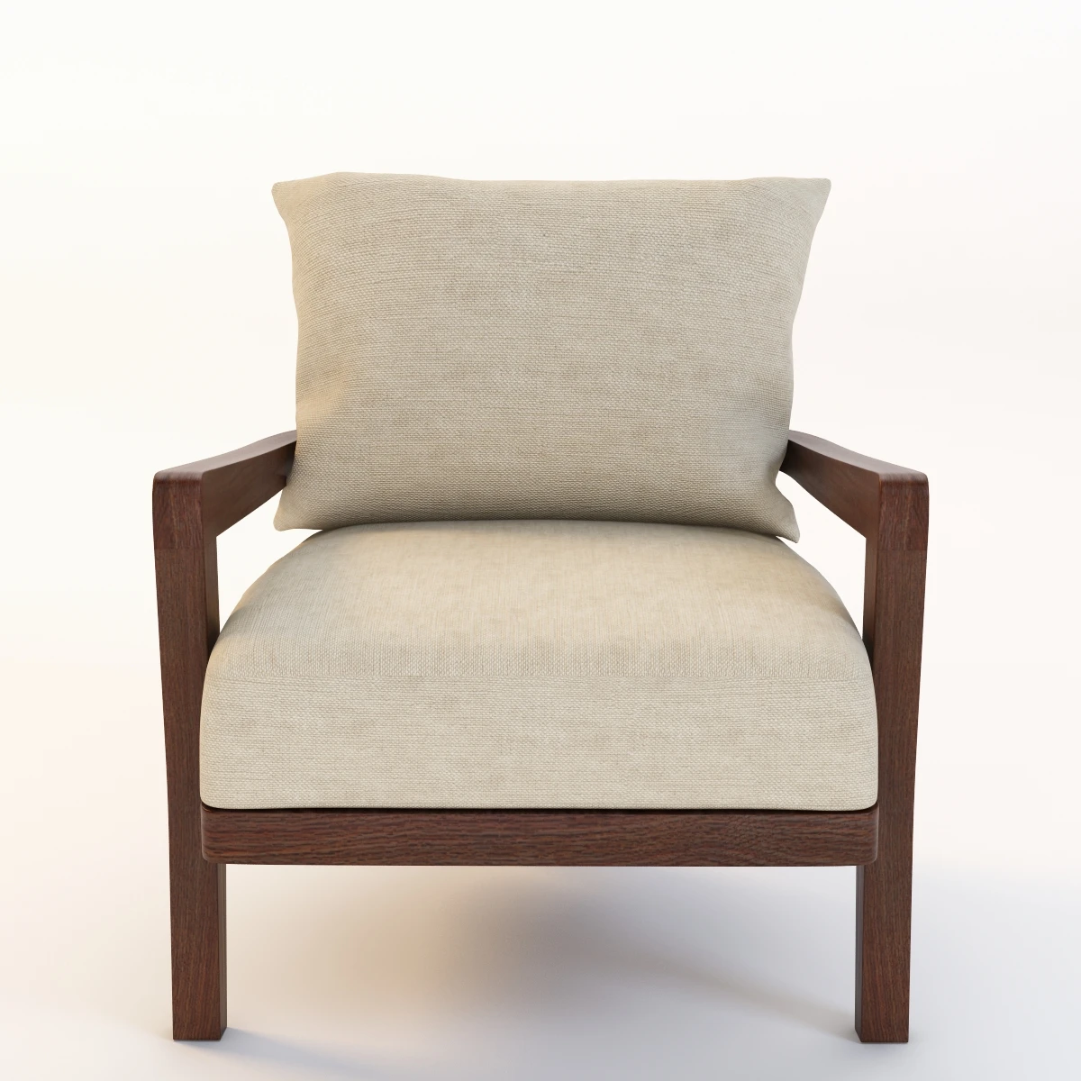 Hourglass Lounge Chair Armchair 3D Model_08