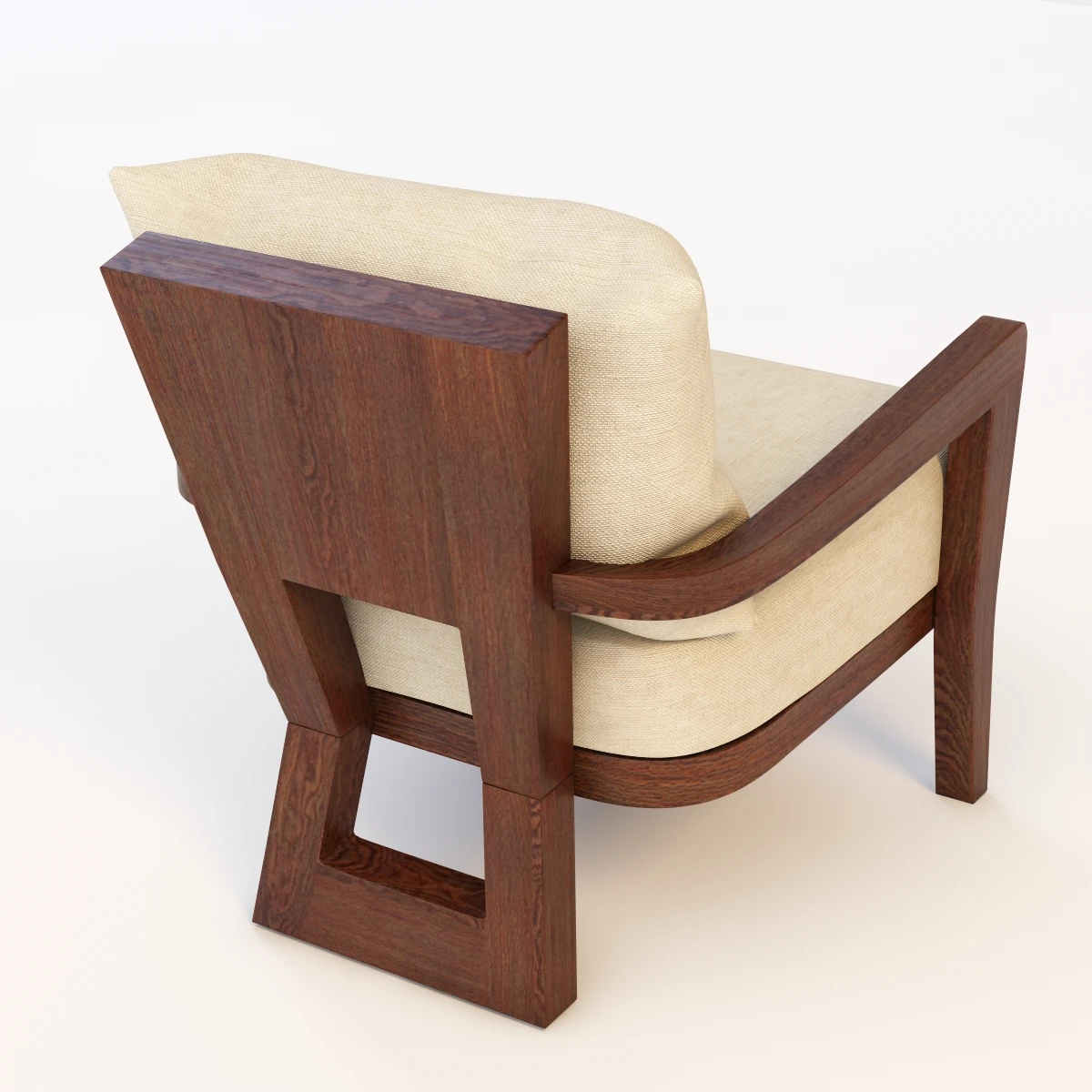 Hourglass Lounge Chair Armchair 3D Model_04