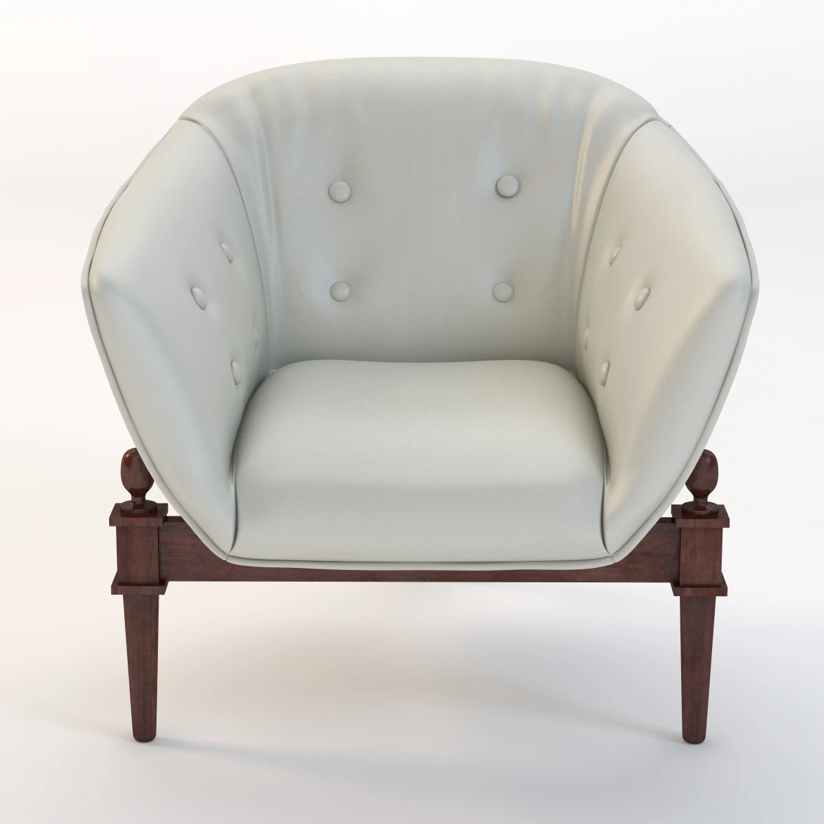 Globalviews White Scoop Mimi Chair 3D Model_08