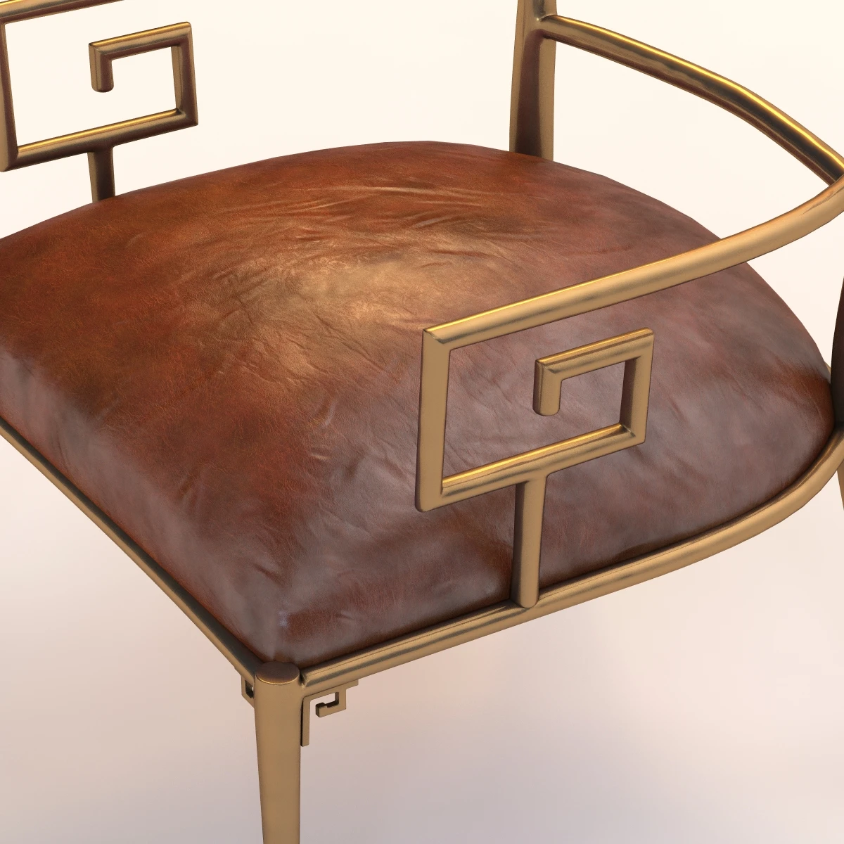Greek Key Armchair 3D Model_06