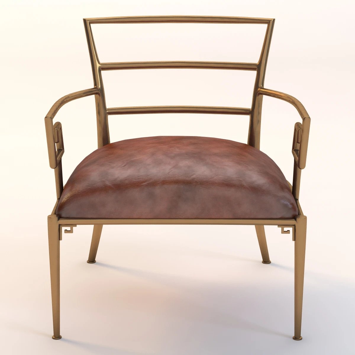 Greek Key Armchair 3D Model_08