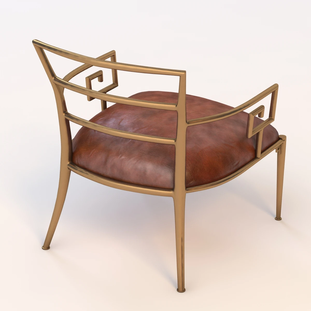 Greek Key Armchair 3D Model_04