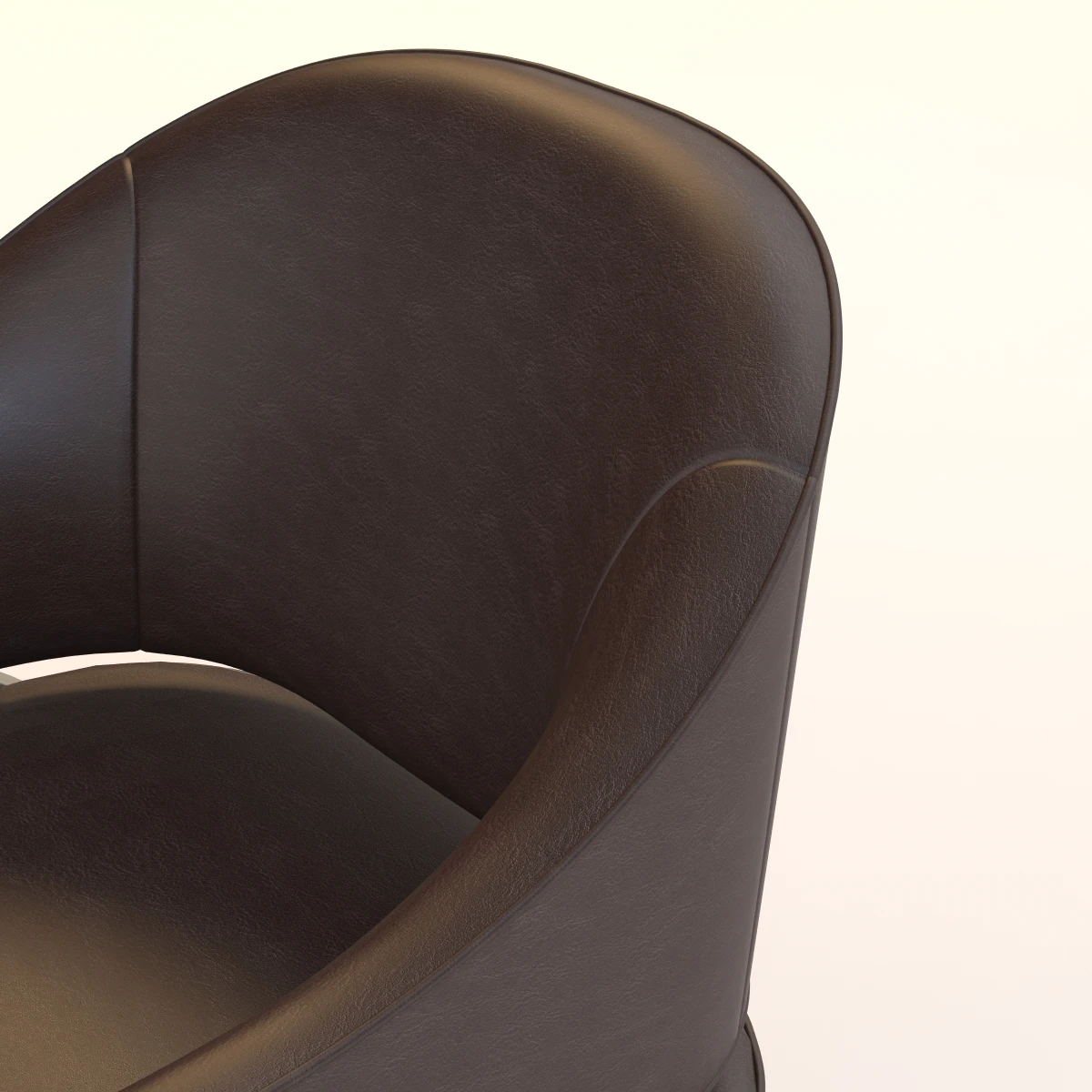 Kagney Leather Occasional Chair 3D Model_05