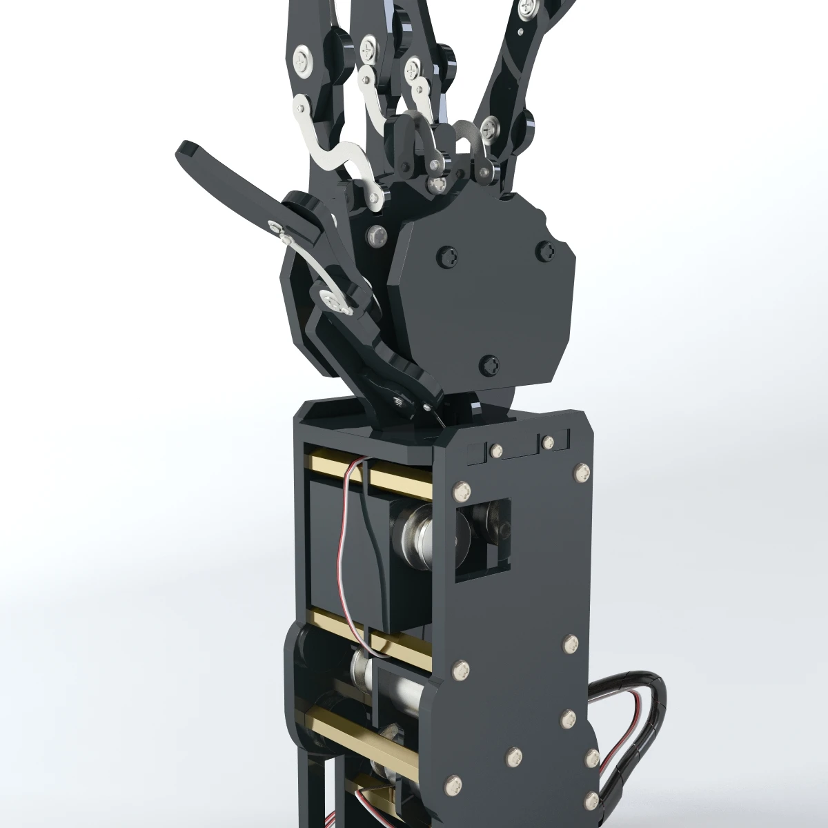 Industrial Robotic Arm Bionic Robot 3D Model_06