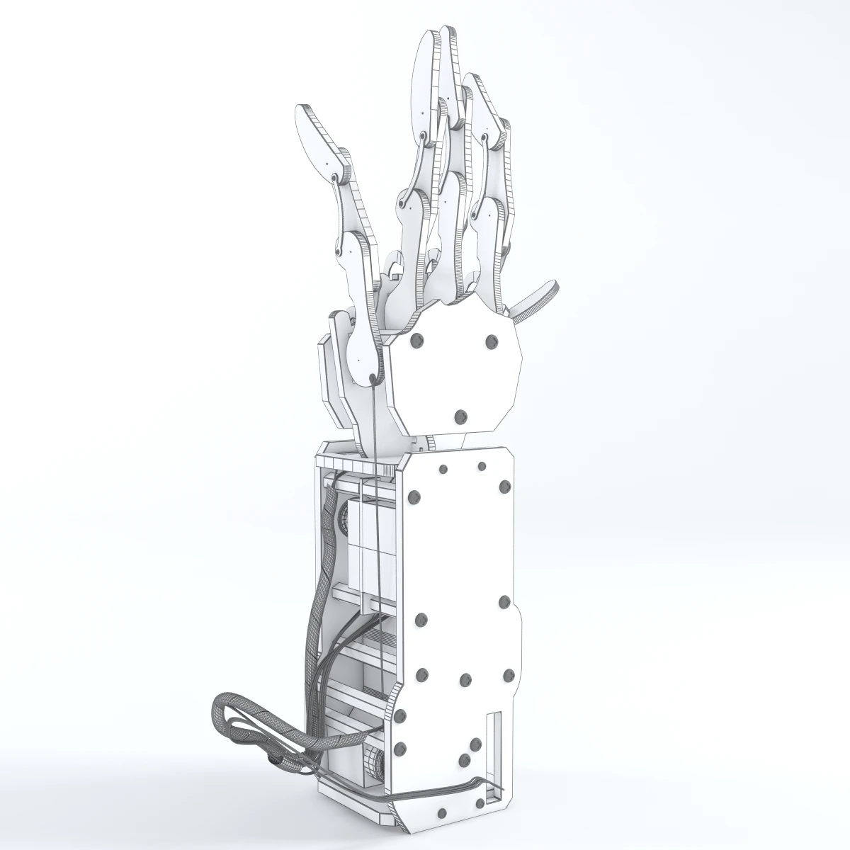 Industrial Robotic Arm Bionic Robot 3D Model_011