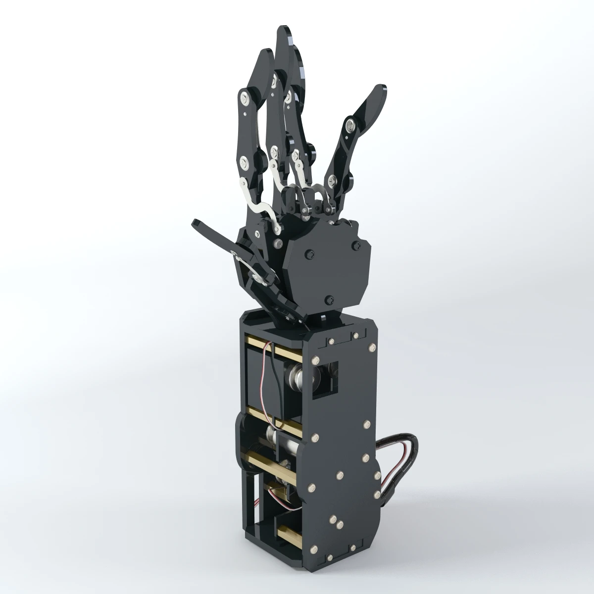 Industrial Robotic Arm Bionic Robot 3D Model_01