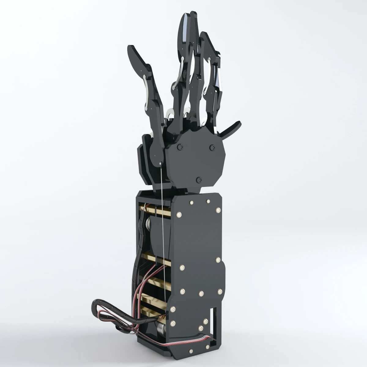 Industrial Robotic Arm Bionic Robot 3D Model_03