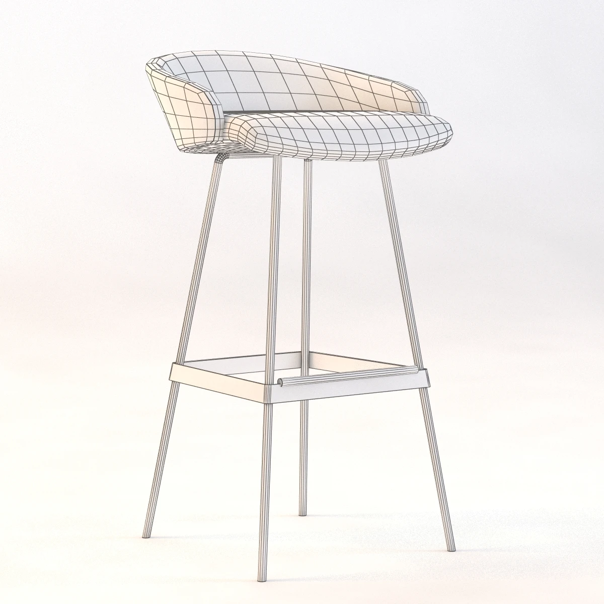 Karl Barstool 3D Model_09
