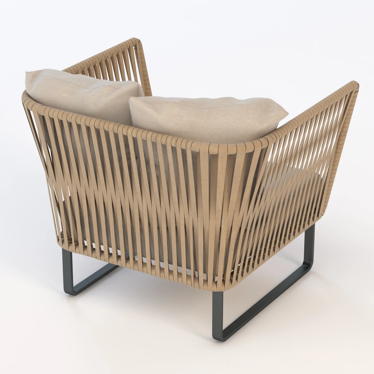 Kettal Bitta Club Armchair 3D Model_04