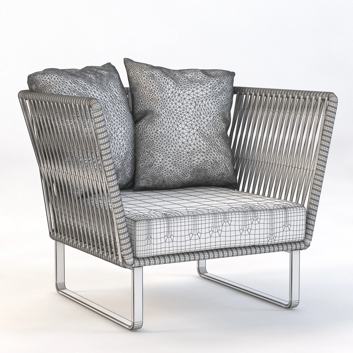 Kettal Bitta Club Armchair 3D Model_09