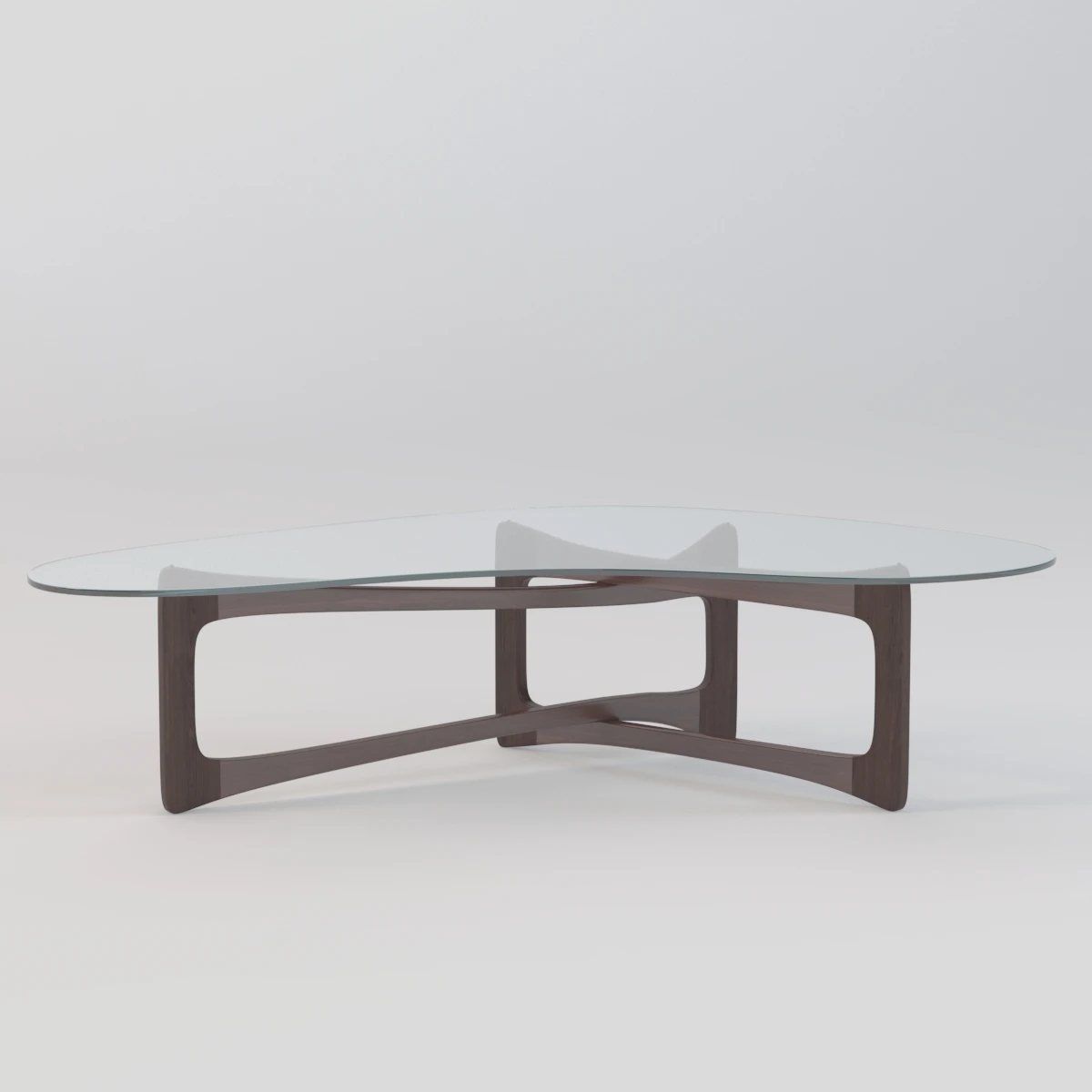 Kidney Shaped Dogbone Coffee Table 3D Model_01