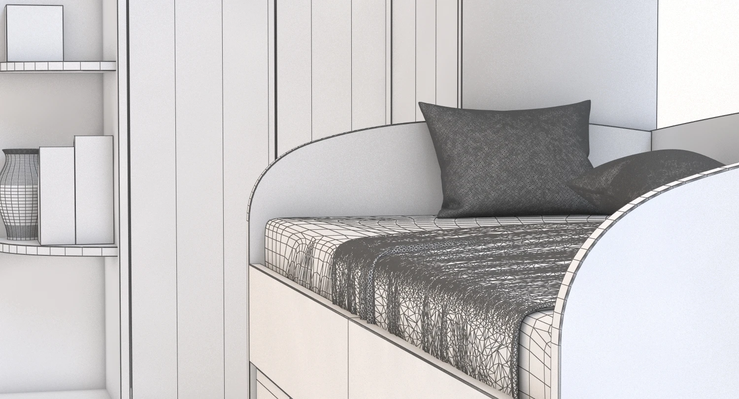 Kids Room Interior 3D Model_011