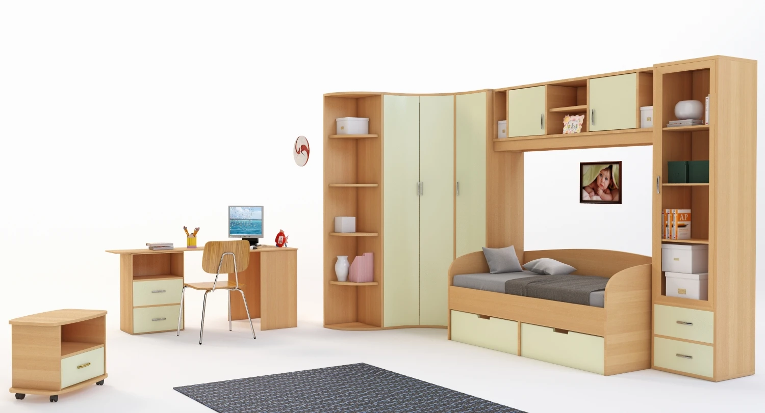 Kids Room Interior 3D Model_08