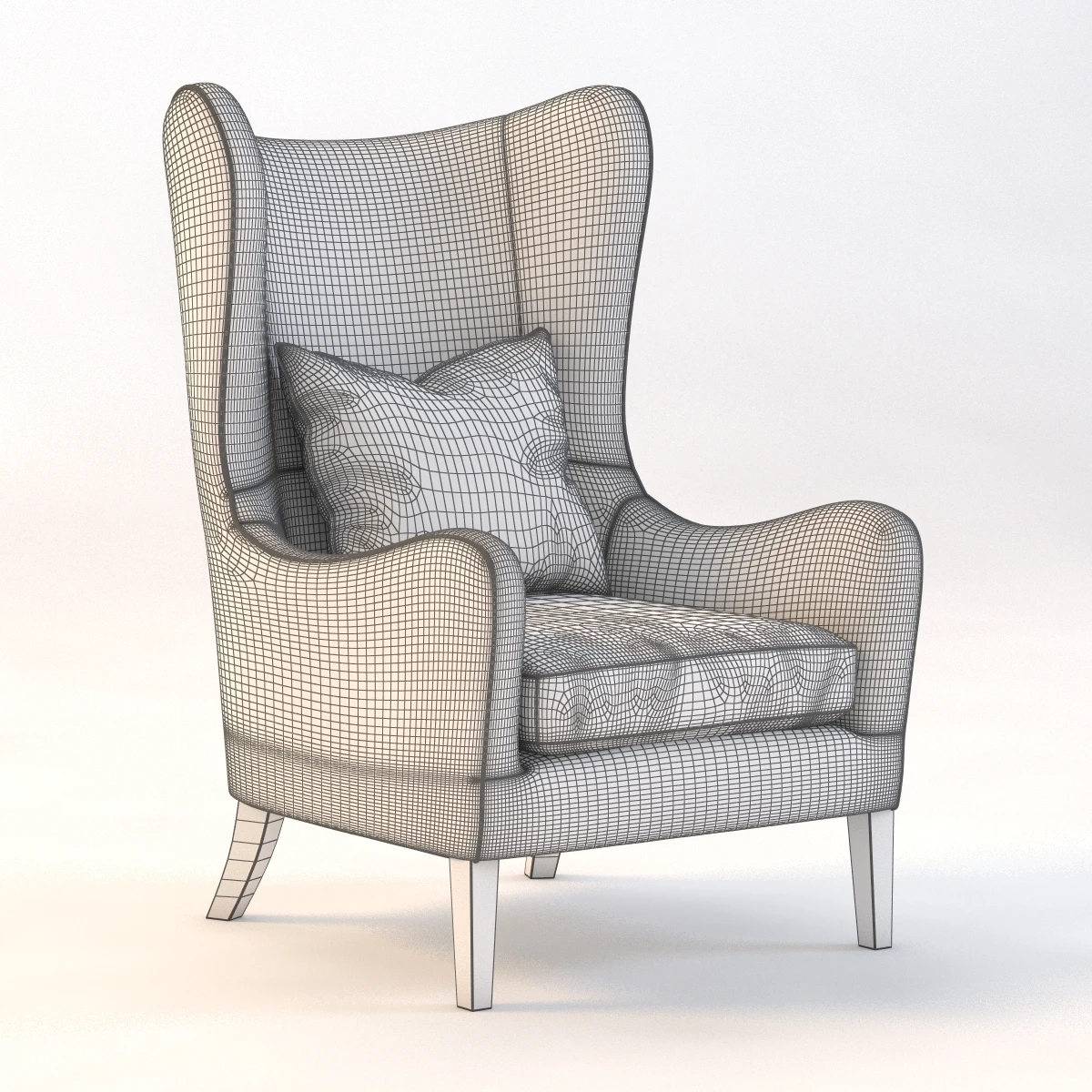 Jackson Wing Chair 3D Model_08