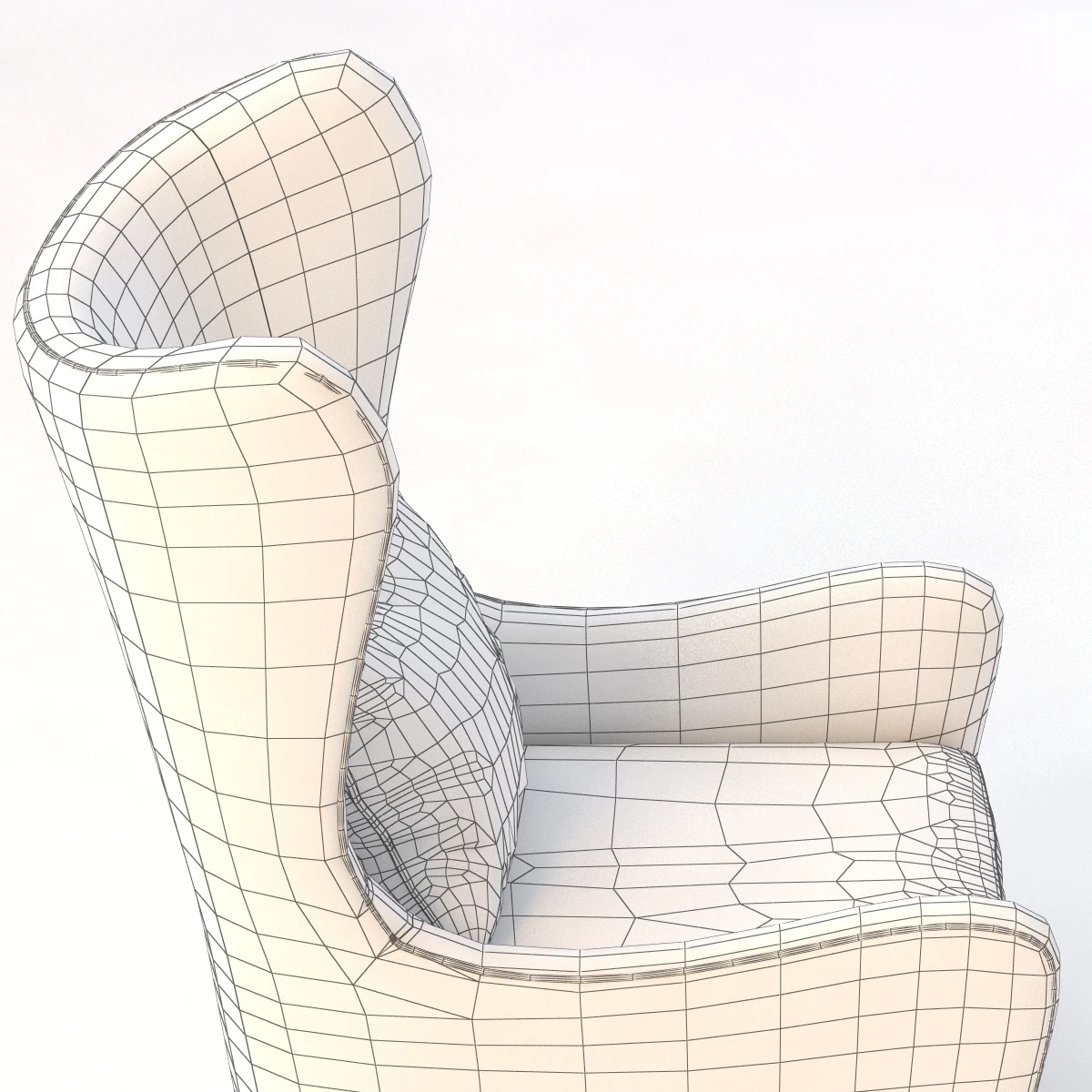 Jackson Wing Chair 3D Model_011