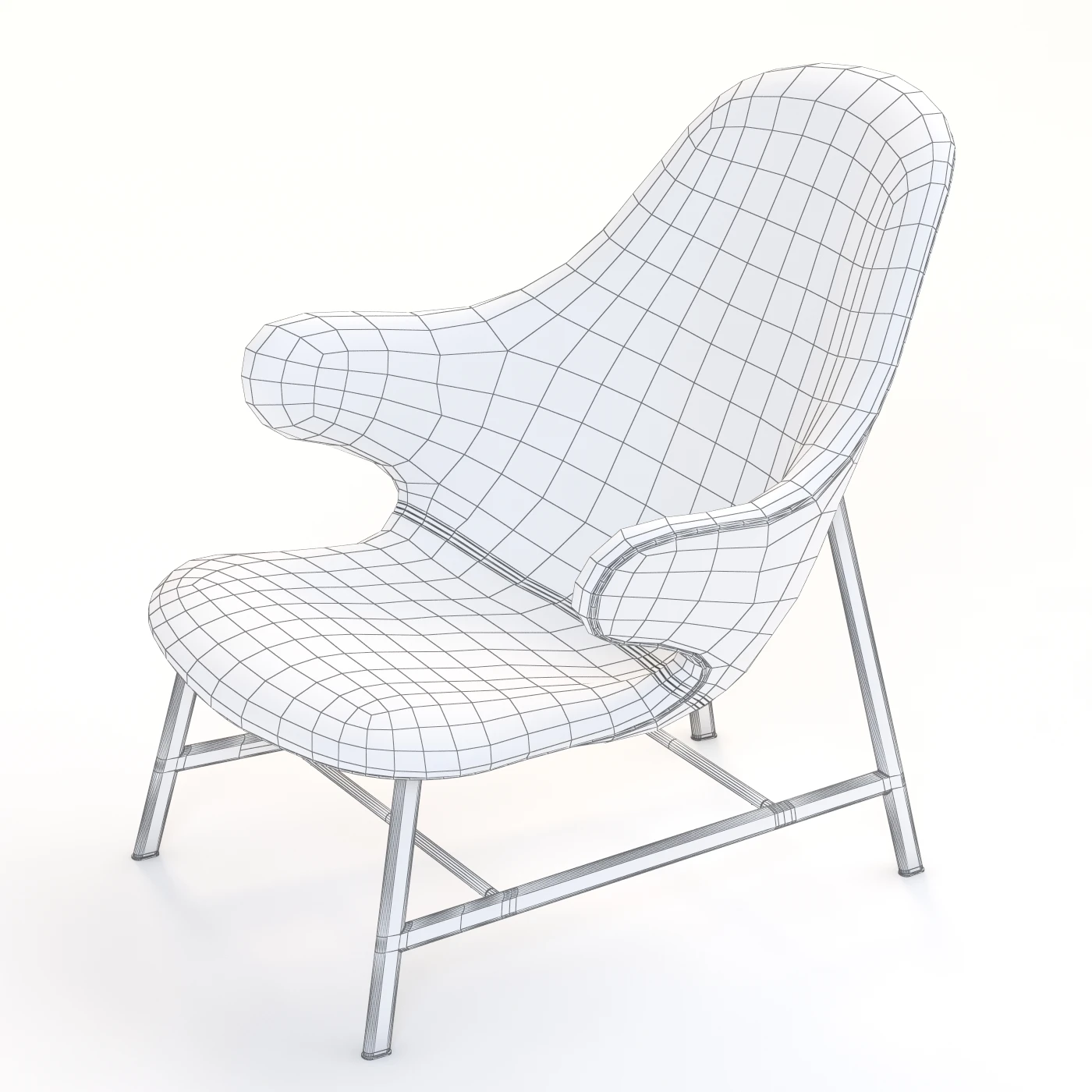 Jaime Hayon Catch Lounge Chair 3D Model_012