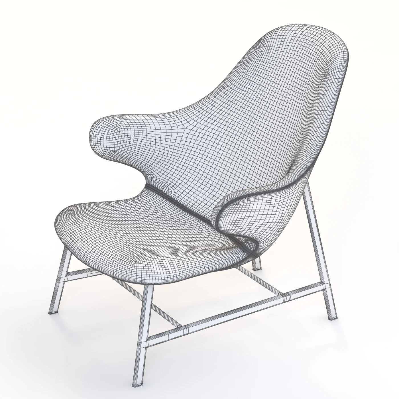 Jaime Hayon Catch Lounge Chair 3D Model_013