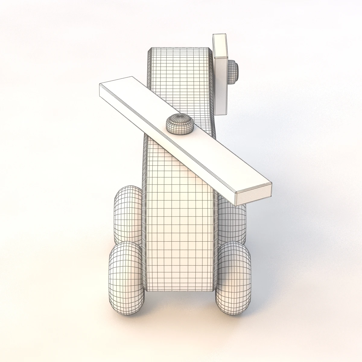 Kids Wooden Copter Toy 3D Model_010