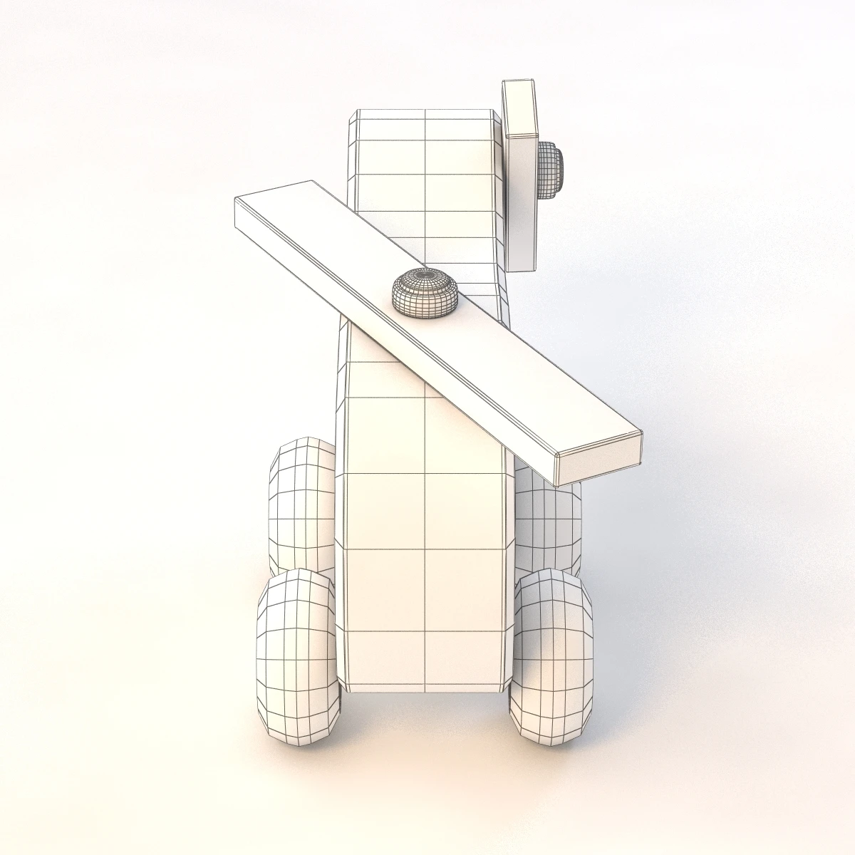 Kids Wooden Copter Toy 3D Model_011