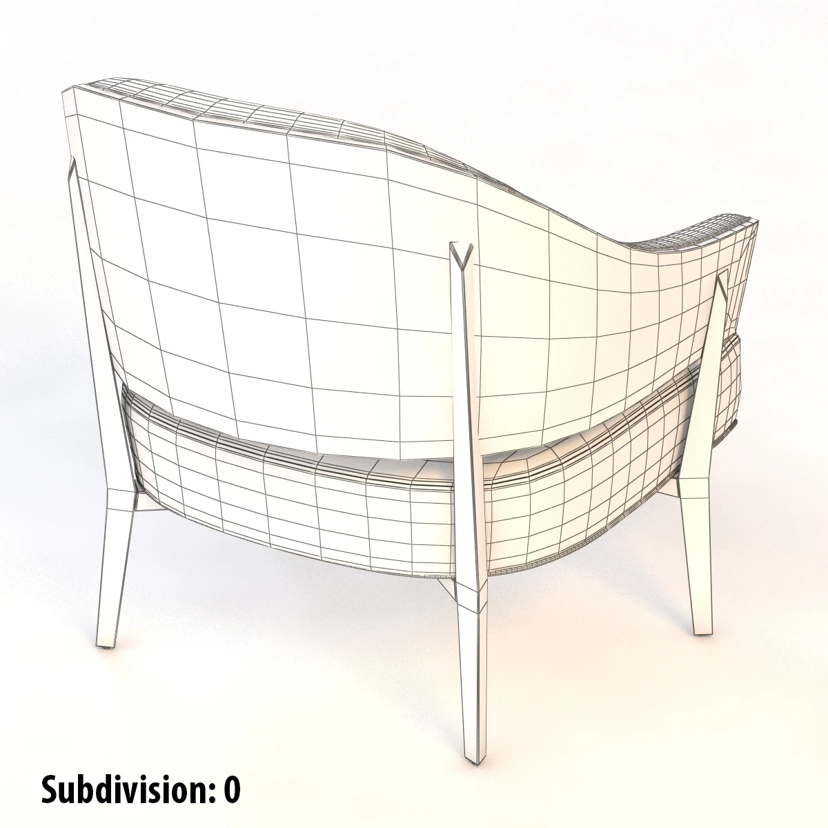 Kyoto Lounge Chair 3D Model_014