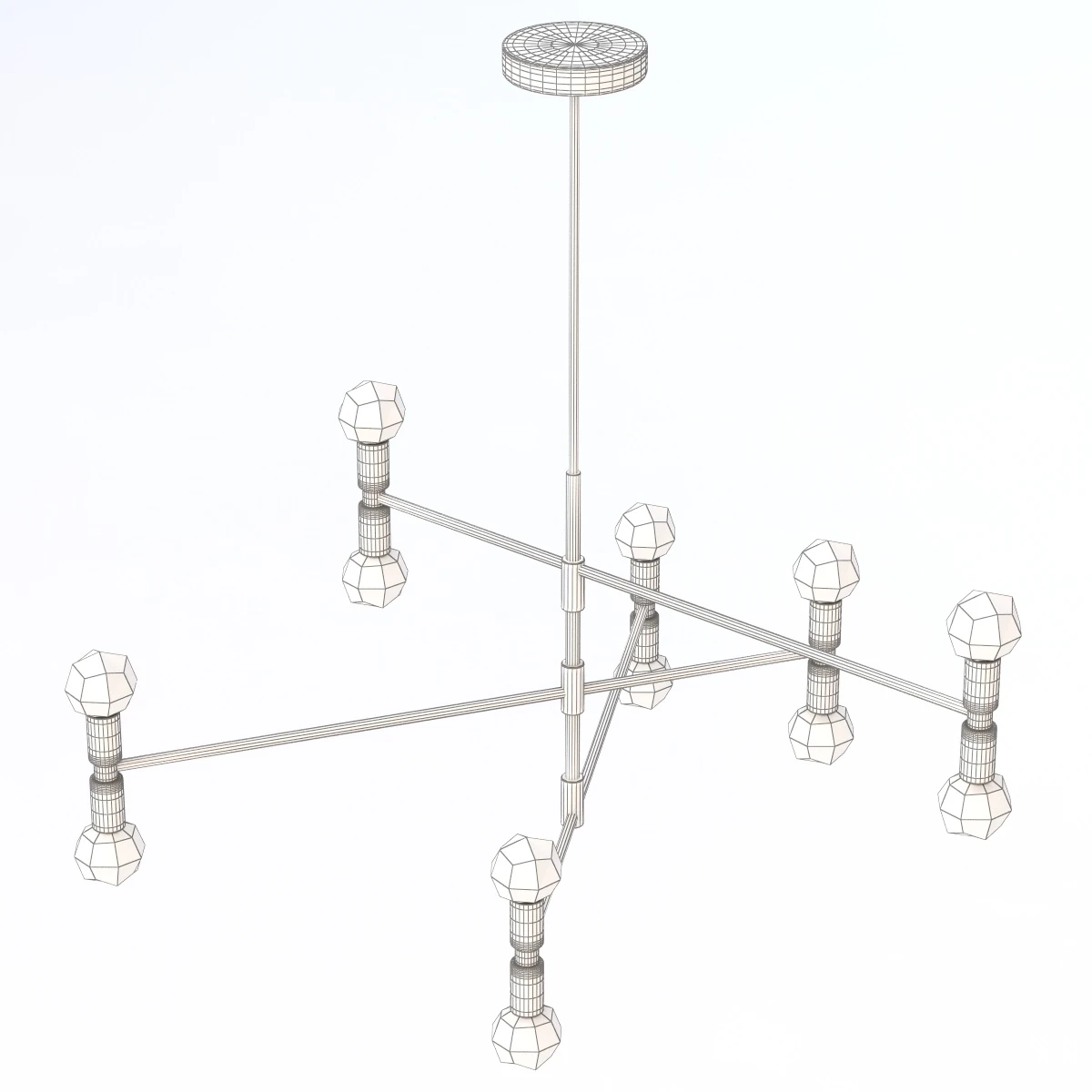 Dot Atomium Pendant by Lambert and Fils 3D Model_011