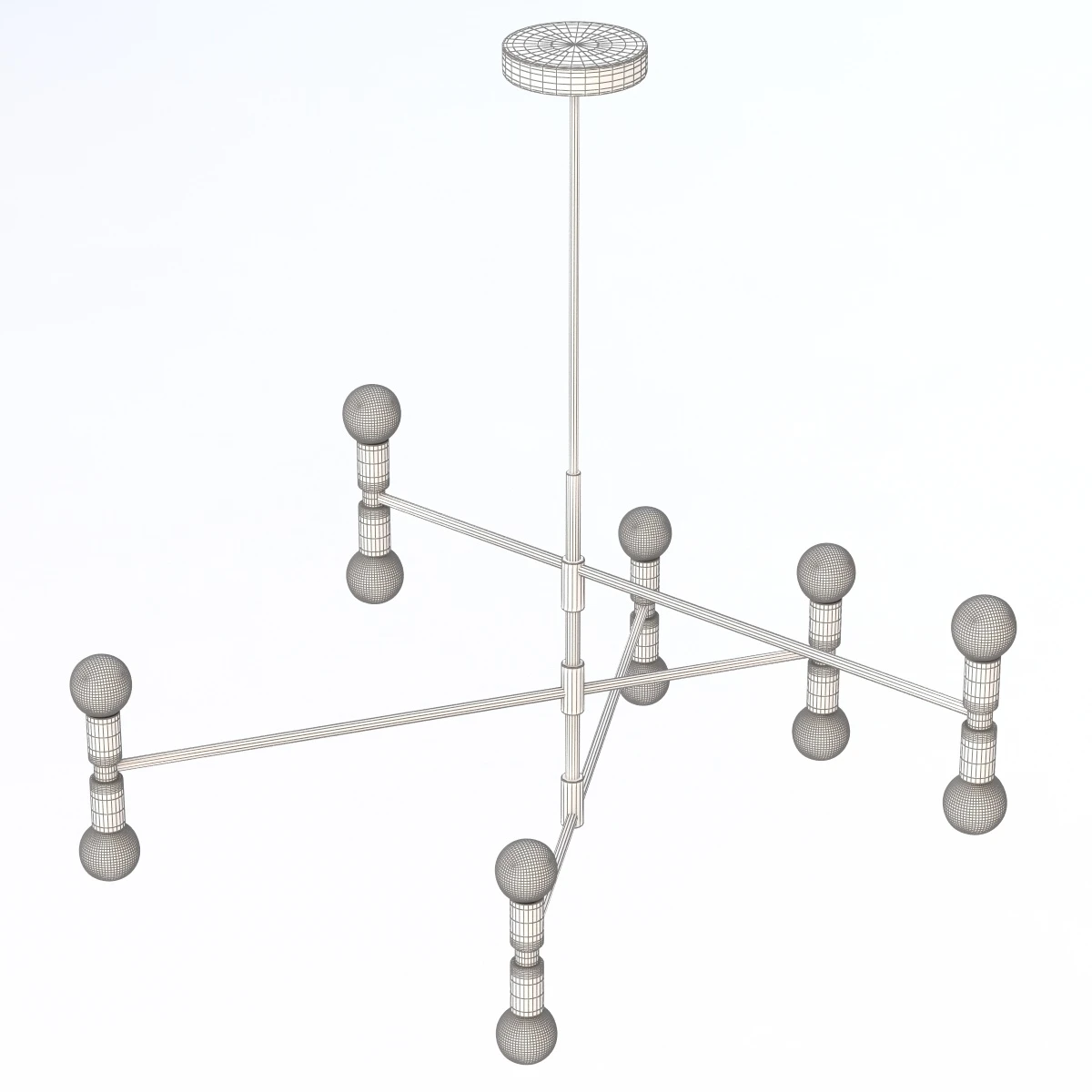 Dot Atomium Pendant by Lambert and Fils 3D Model_010