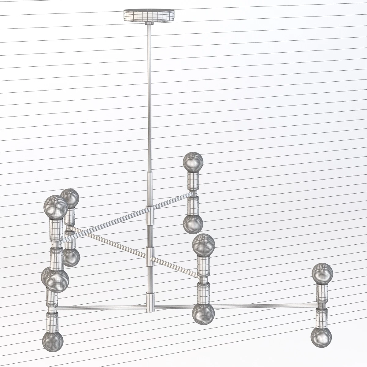 Dot Atomium Pendant by Lambert and Fils 3D Model_08