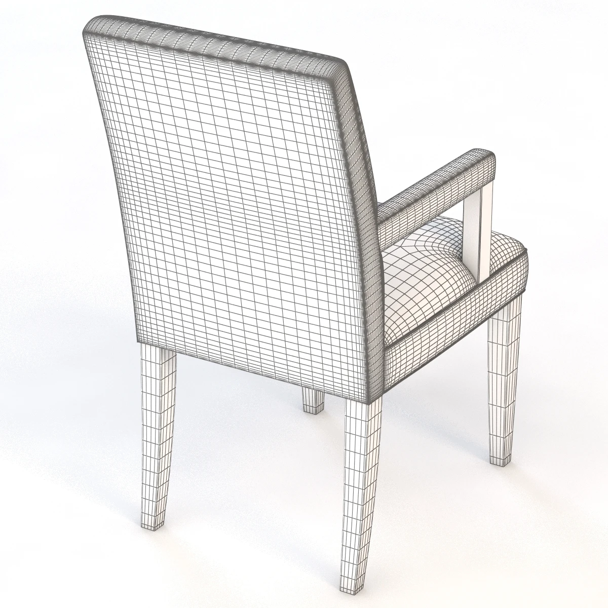 Langham Dining Carver Chair 3D Model_011